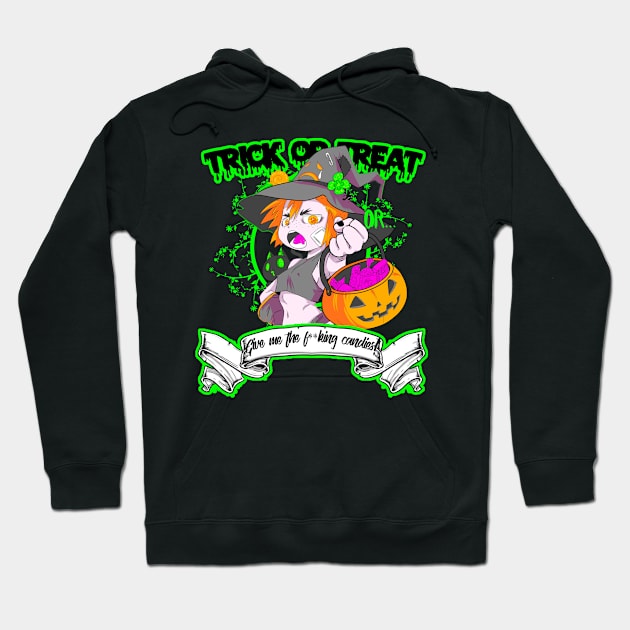 Trick or Treat Hoodie by PsychoDelicia